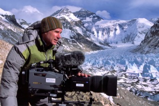 David Filming at Tillman's Base Camp, Mt. Everest